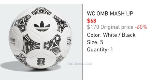 Adidas World Cup Match Ball 60% Off deal at Adidas