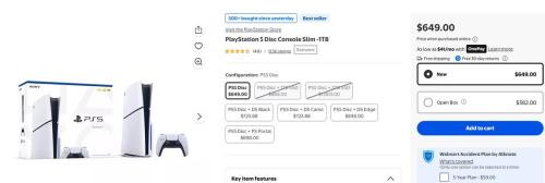 PS5 Console Restocked at Walmart for $649 deal at Walmart