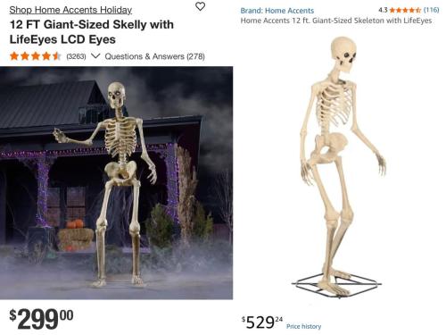 12ft Halloween Skeleton $299 at Home Depot deal at Home Depot