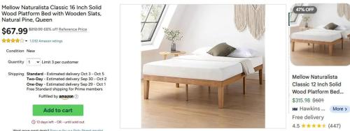 $145 Off Mellow Queen Platform Bed deal at Woot