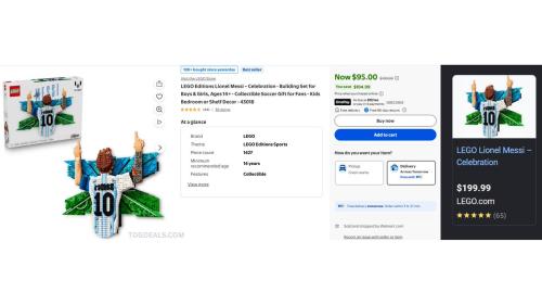 LEGO Lionel Messi Set $95 (Was $200) deal at Walmart