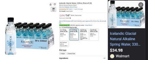 Icelandic Glacial Water 30-Pack for $14 at Amazon deal at Amazon