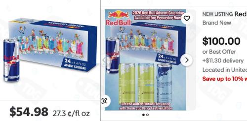2026 Red Bull Advent Calendar at Walmart deal at Walmart