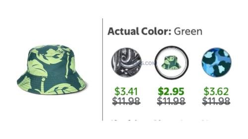 No Boundaries Reversible Bucket Hat 75% Off deal at Walmart