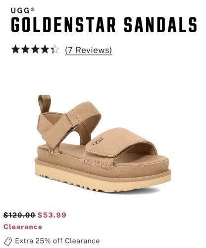 UGG Sandals Lowest Price Ever - $54 deal at Victoria's Secret