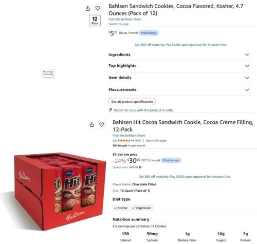 12-Pack Cookies for $5 on Amazon deal at Amazon