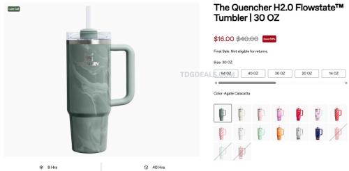 Stanley Quencher Tumbler $16 (60% Off)
