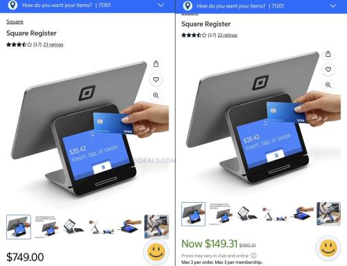 Square Register for $149 at Sam's Club deal at Sam's Club