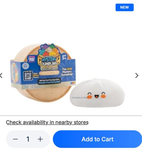 Mystery Dumpling Metallic Pearl Set at Five Below deal at Five Below