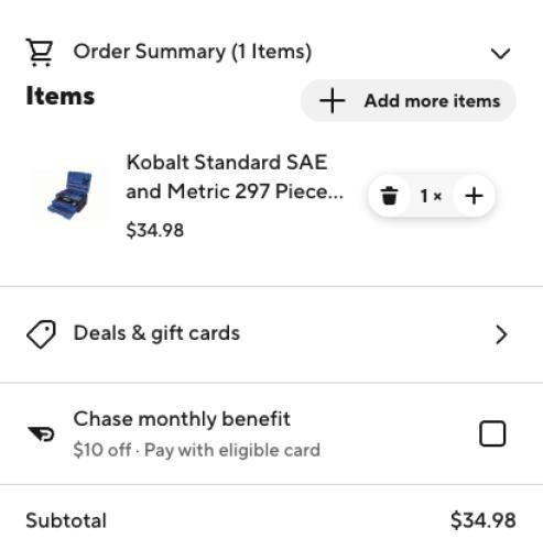 297 Piece Tool Set for $24 on DoorDash deal at DoorDash