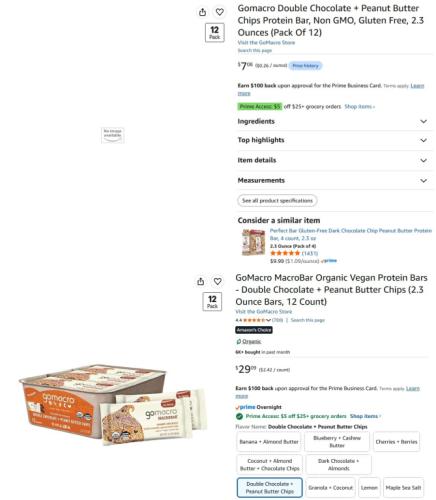 Protein Bars 12-Pack for $7 at Amazon deal at Amazon