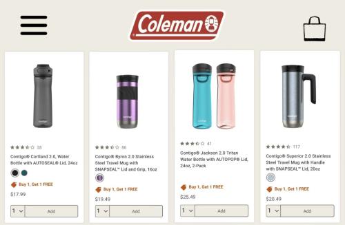 BOGO Contigo Tumblers Starting at $18
