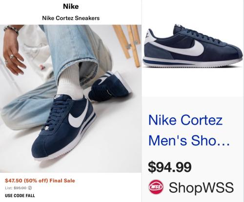 Nike Cortez Shoes Lowest Price $47 with FALL deal at ShopBop
