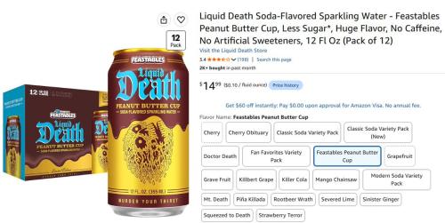 MrBeast Peanut Butter Cup Sparkling Water