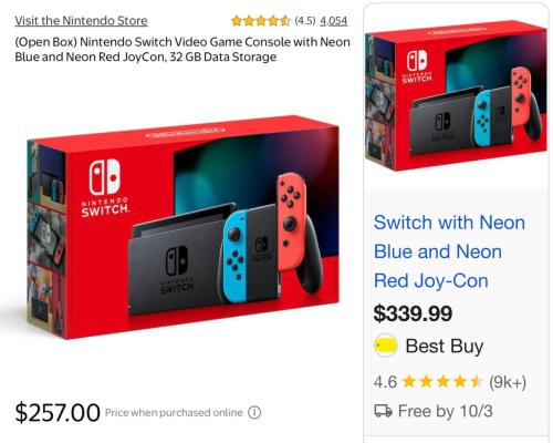 Nintendo Switch Console at Lowest Price deal at Walmart