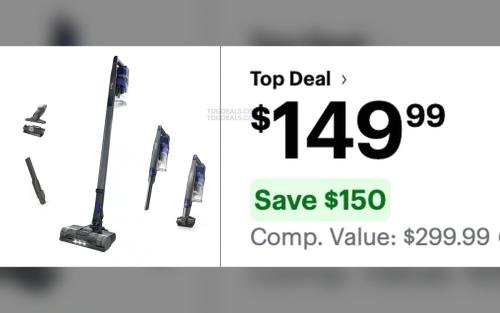 50% Off Shark Pet Cordless Vacuum deal at Best Buy
