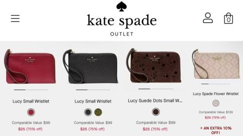 Up to 85% Off Kate Spade Wristlets