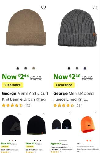 Beanies Up to 80% Off at Walmart deal at Walmart