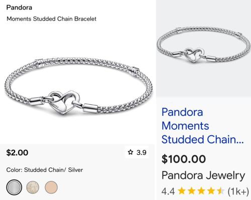 $100 Pandora Silver Bracelet for $2 at Macy's deal at Macy's