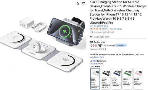 $6 Charging Station at Amazon deal at Amazon