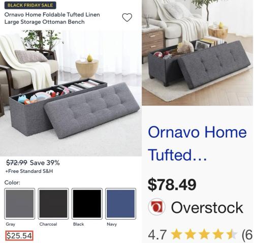 $25 Storage Ottomans at QVC deal at QVC