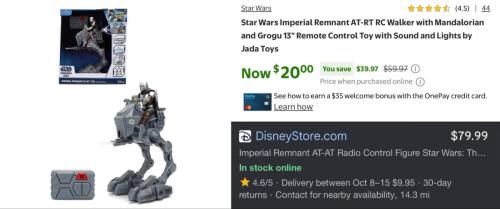 Star Wars RC Walker Drops to $20 at Walmart deal at Walmart