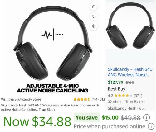 Skullcandy Headphones for Only $34