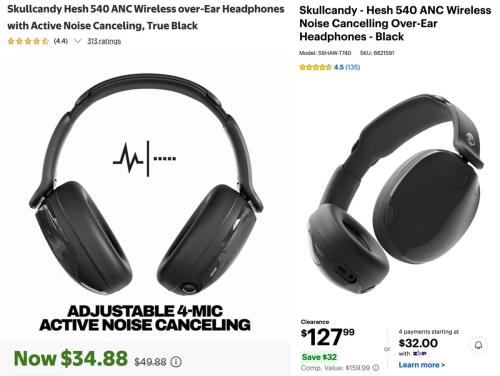 Skullcandy ANC Headphones Now $35 at Walmart deal at Walmart