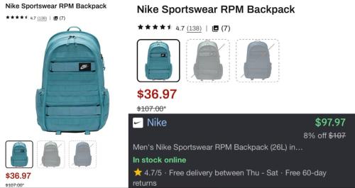 Nike RPM Backpack Now Under $37 at Dick's deal at Dick's Sporting Goods