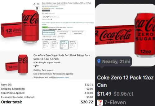 Coke Promo: Spend $30 Get $10 Off at Amazon deal at Amazon