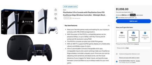 PS5 Pro Console with Controller at Walmart deal at Walmart