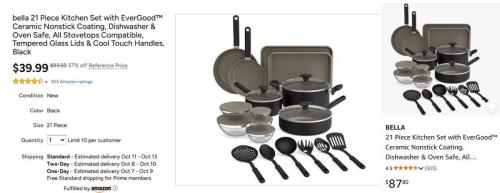 Bella Kitchen Set for $31 at Woot deal at Woot