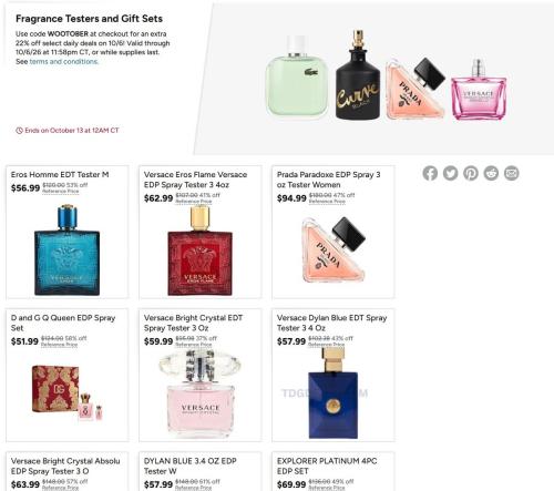 Fragrance Testers & Gift Sets 22% Off at Woot deal at Woot