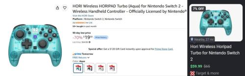 Nintendo Switch 2 Controller for $20 deal at Amazon