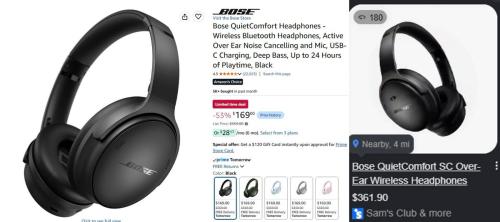Bose Headphones Dropped to $169 from $359