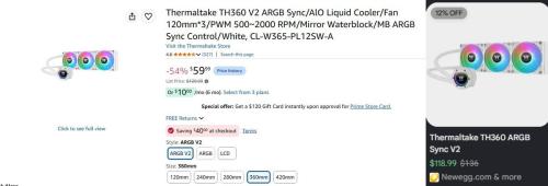 Thermaltake Fans for $20 (Was $130)