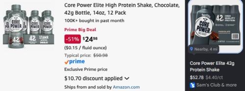 Fairlife Core Power Elite 12-Pack for $24 at Amazon deal at Amazon