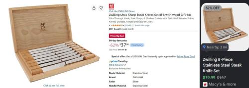 Zwilling Knife Set for $37 (Was $100) deal at Amazon