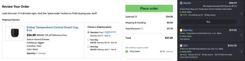 Ember Smart Mug for $27 deal at Woot