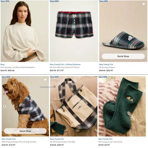 Snoopy Family PJs Deal at American Eagle deal at American Eagle