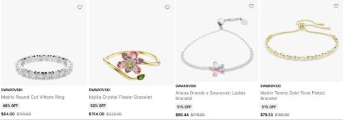Up to 80% Off Swarovski Jewelry deal at Jomashop