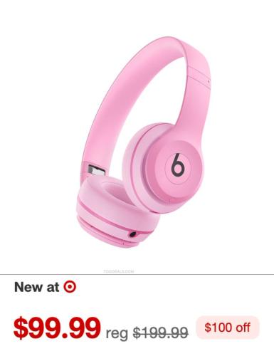 Beats Solo 4 Headphones Now $99.99 deal at Target