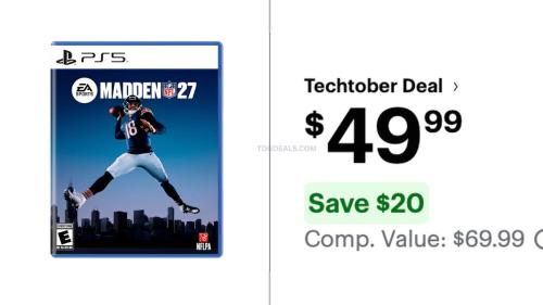 Madden NFL 27 on PS5 for $49.99 at Best Buy deal at Best Buy