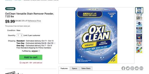 OxiClean Stain Remover Powder Now $9.99 deal at Woot