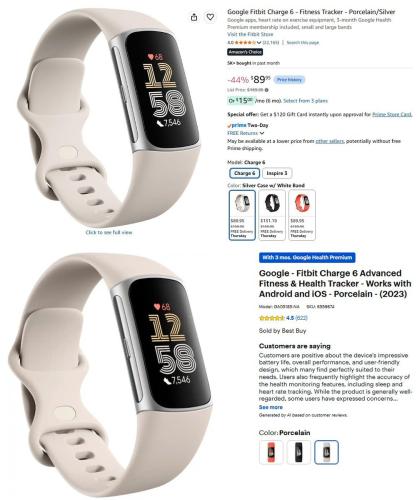 Fitbit Charge 6 Drops to $90