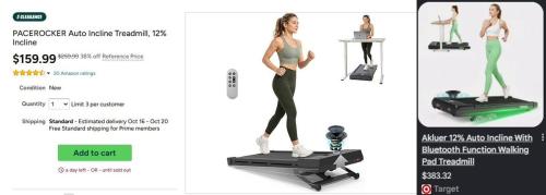 Incline Walking Pad for $124 at Woot deal at Woot