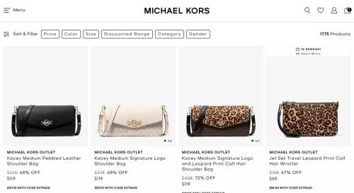Michael Kors Outlet: Up to 75% Off + EXTRA10 deal at Michael Kors Outlet