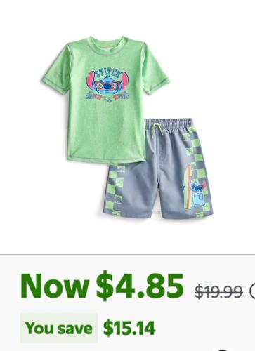Stitch Toddler Swim Set for $4.85 deal at Walmart