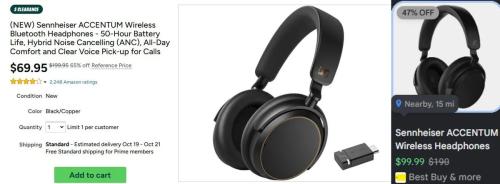Sennheiser Headphones for $69 at Woot deal at Woot