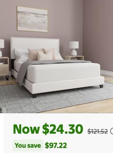 Hillsdale Queen Bed 80% Off at Walmart deal at Walmart